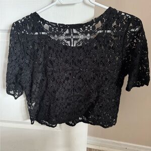 Abercrombie and Fitch Black Lace Top